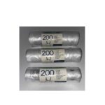 Τσάντα t-shirt διαφανή ρολό HDPE 37cm 200 τεμ