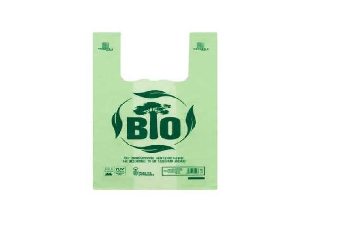 tessera Τσάντα T-Shirt Tessera κομποστοποιήσιμη πράσινη 22Χ37 cm - Image 1