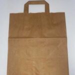 Τσάντα Χάρτινη Kraft Take Away Με Ενισχυμένο Έσω Χεράκι